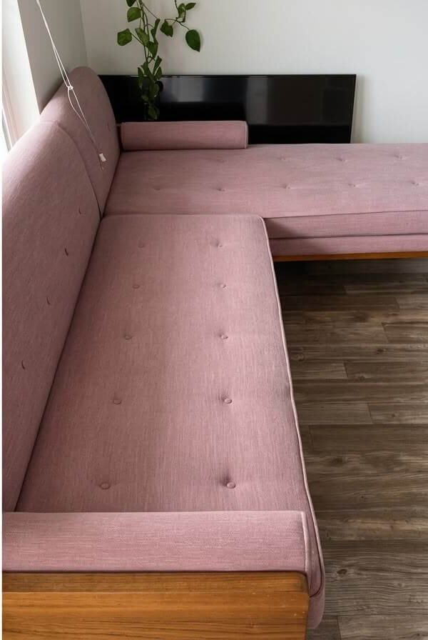 Sectional sofa freshly deep cleaned by Deep Cleaning Experts